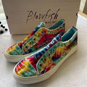 Blowfish Vibrant Tie-Dye Sneakers Low-Top Canvas